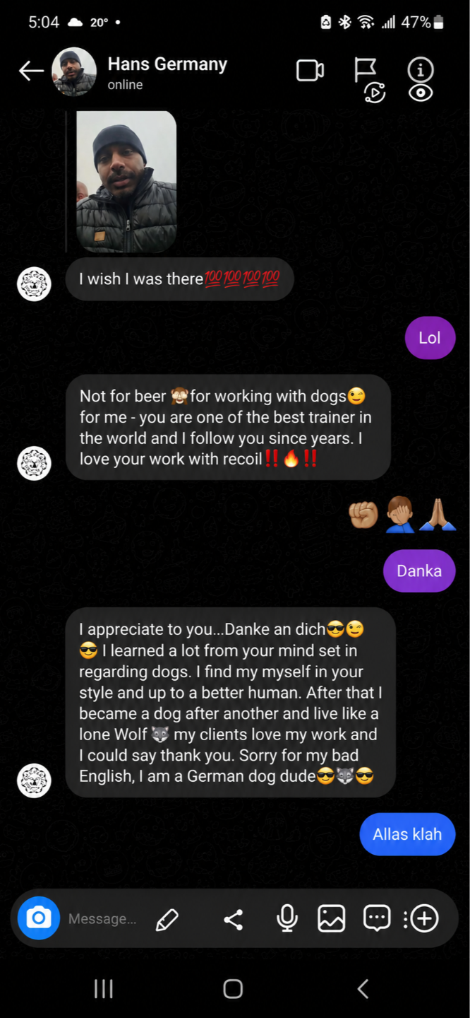 Client testimonial