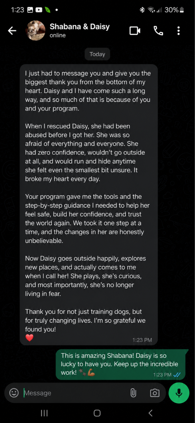 Client testimonial