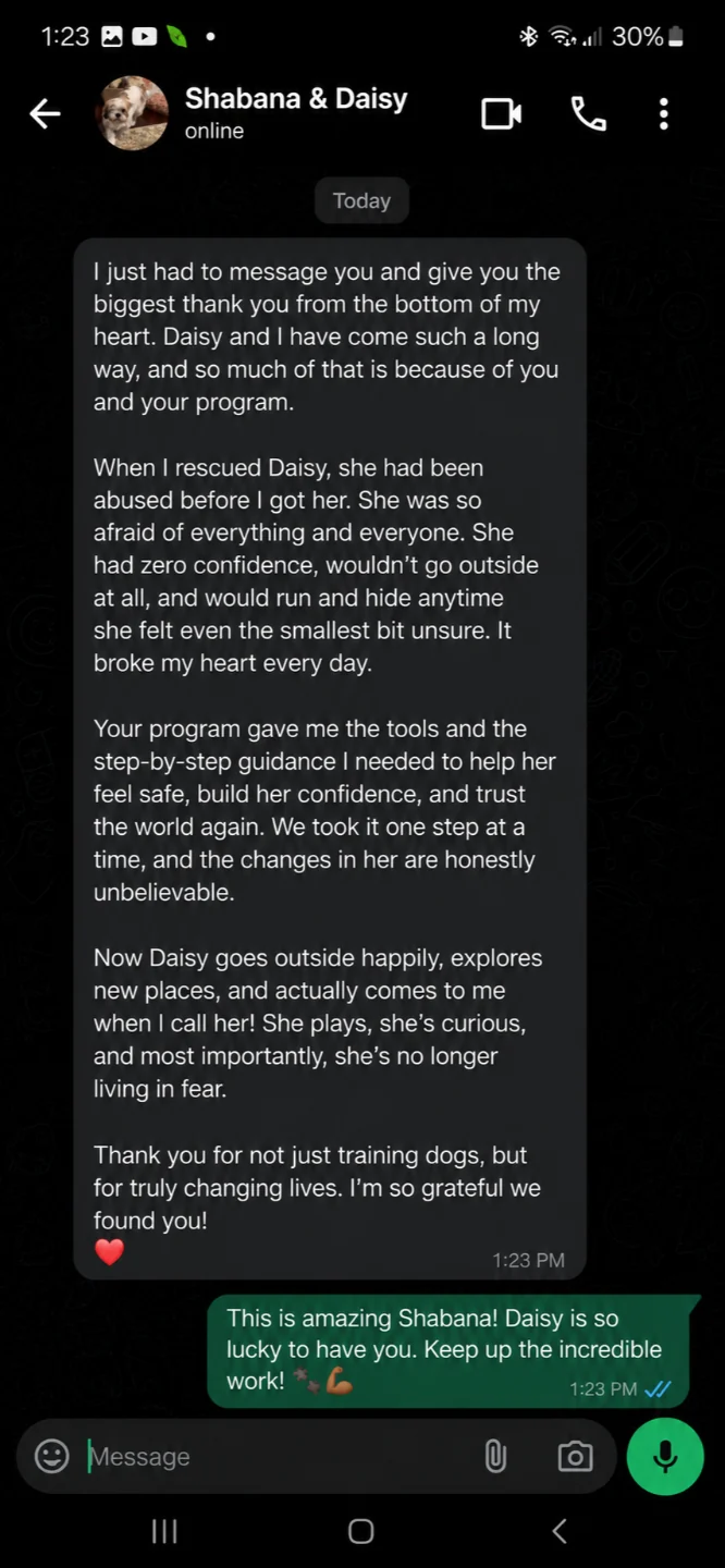 Client testimonial
